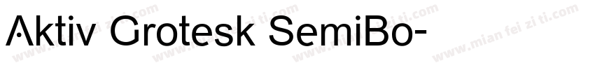 Aktiv Grotesk SemiBo字体转换
